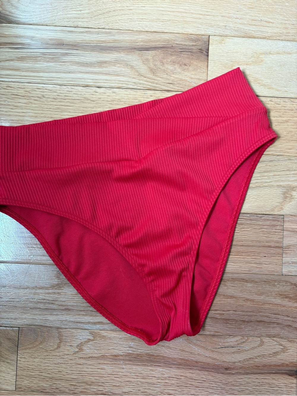 Hollister Ribbed High Waisted Bikini Bottom